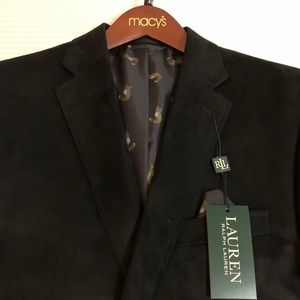 NWT Men’s Ralph Lauren Suede Blazer. 41Reg